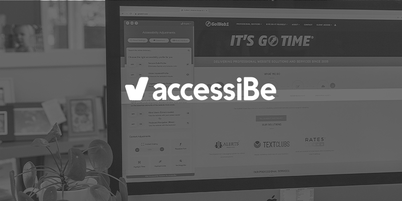 accessibe in action on website