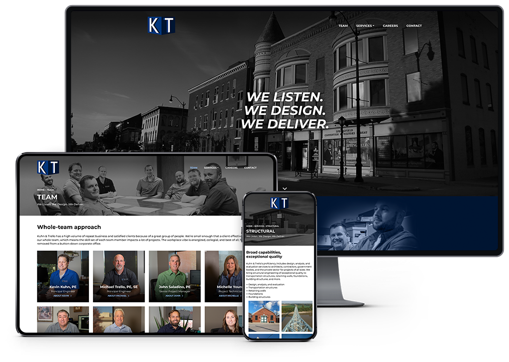 Kuhn and Trello Website responsive showcase