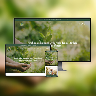 610 wellness responsive web design display