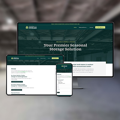 central IL storage responsive web design display