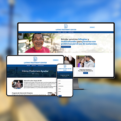 latino treatment center responsive web design display