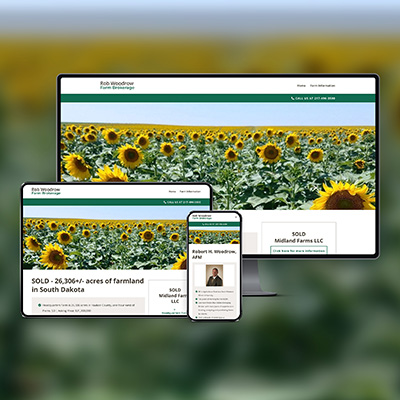 rob woodrow farm brokerage responsive web display