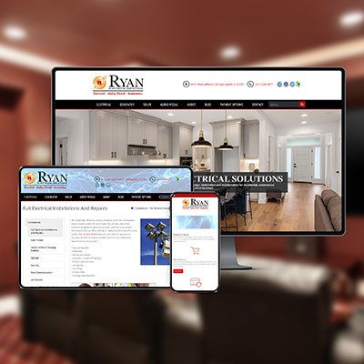 ryan electrical solutions responsive web design display