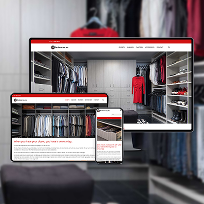 the closet guy responsive web design display